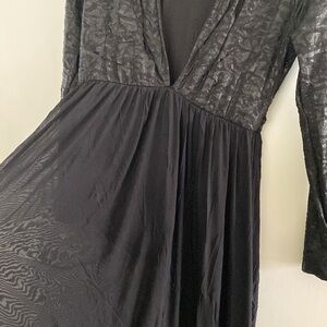 Sexy Long Mesh Maxi Dress with built-in bodysuit